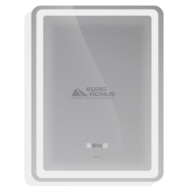 ASIGNATURA Зеркало с подогревом, LED подсветкой и часами Intense 65401800